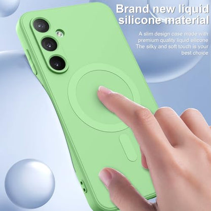 for Galaxy A16 5G Case,Magnetic,Wireless Charging,Slim - color: light green