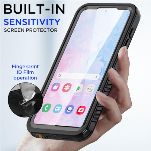 AICase for Samsung Galaxy S25 Plus Case Waterproof, Clear Water Proof Shockproof Snowproof Dustproof Full Body Rugged Transparent Underwater Phone Case for Galaxy S25 Plus Built-in Screen Protector - size: Galaxy S25 Plus