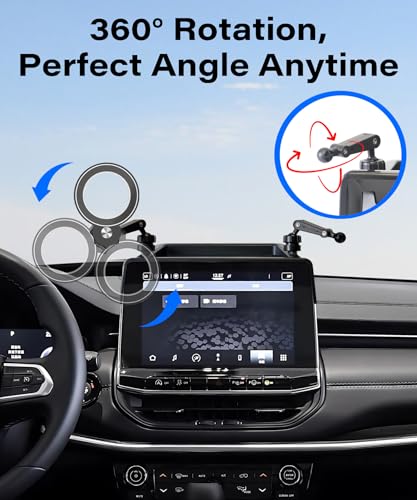 Car Phone Holder for 2022-2026 Jeep Compass 10.1-inch Screen Accessories - size: for 2022-2026 Jeep Compass(10.1 Inch+Storage Tray)