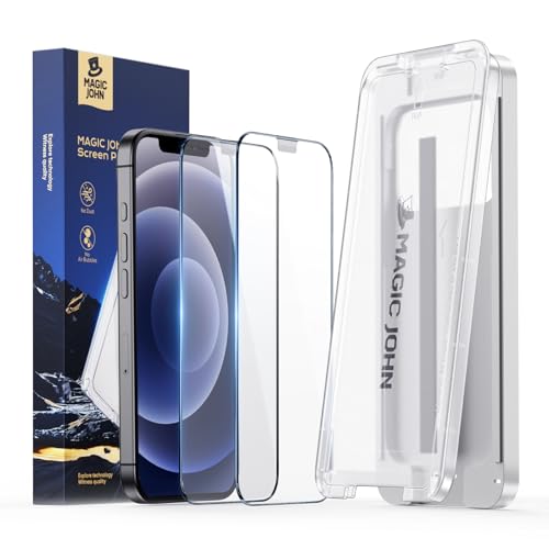 MAGIC JOHN 3rd Gen Upgraded for iPhone 12/12Pro Screen Protector - size: iPhone 12/12 Pro-6.1