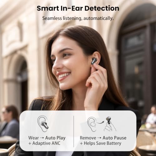 TOZO NC20 Active Noise Cancelling Wireless Earbuds LDAC Hi-Res Bluetooth