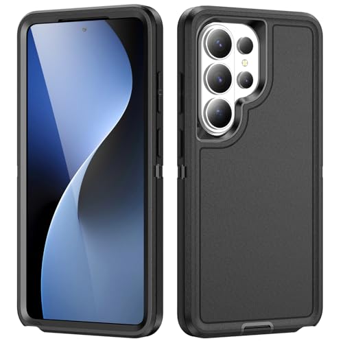 Shockproof Case for Samsung Galaxy S26 Ultra 6.9 inch,Heavy Duty Rugged Military Grade Protection,Hard Sturdy Phone Cover for Samsung S26 Ultra,Black - color: Black
