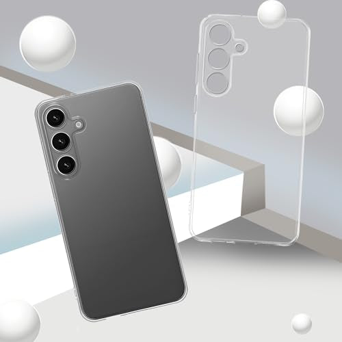 TENOC Phone Case for Samsung Galaxy S25, Clear Case Anti-Yellowing Protective Bumper Hard Back Cover - color: Clear Anti-Yellowing, size: S25