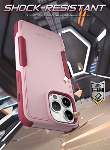 Poetic Neon Case Compatible with iPhone 14 Pro Max 6.7", Dual Layer Rugged Slim Shockproof Drop Protection, Light Pink - color: Light Pink, size: iPhone 14 Pro Max