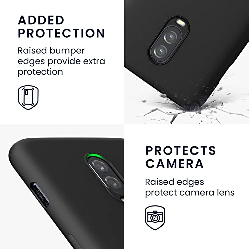 kwmobile Case Compatible with OnePlus 6T Case - Slim Protective TPU Silicone Phone Cover - Black - color: black