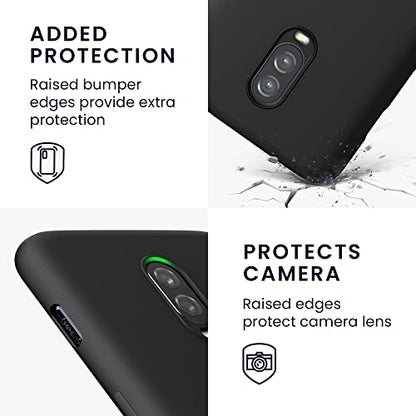 kwmobile Case Compatible with OnePlus 6T Case - Slim Protective TPU Silicone Phone Cover - Black - color: black