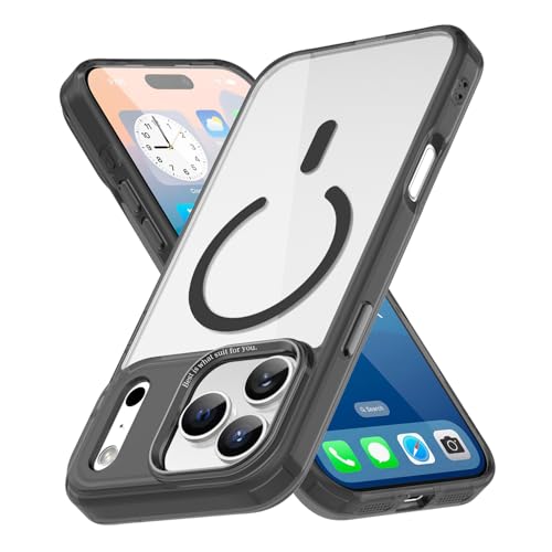 Case for iPhone 17 Pro Max Clear Compatible with MagSafe [Anti Yellowing] Military Grade Protection TPU Bumper Shockproof Transparent Rugged Phone Case for iPhone 17 Pro Max 6.9" Black BC - color: Black, size: iPhone 17 Pro Max 6.9"