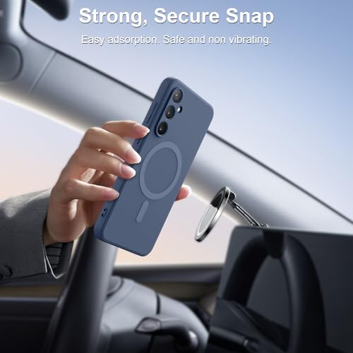 for Galaxy A15 5G Case,Magnetic,Wireless Charging,Slim Grey | Soft TPU Silicone Cover Phone Case for Samsung Galaxy A15 5G,Grey - color: Grey