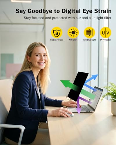 F FORITO 360° Privacy Screen Protector Compatible with 2026 MacBook Neo 13 inch A18 Pro Chip A3404 - Anti Blue Light Anti Glare and Scratch Resistant Laptop Privacy Screen Shield - size: for MacBook Neo 13"(2026, A18 Pro)