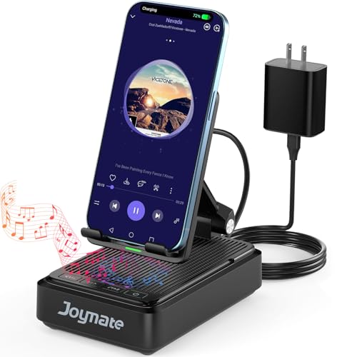 Wireless Phone Charger Stand with Bluetooth Speaker, Gifts for Men
