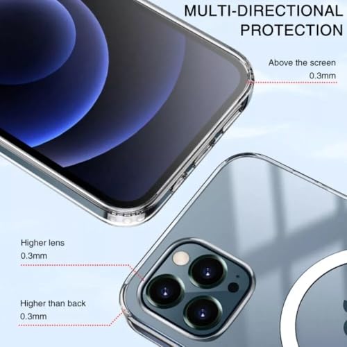 I&H for iPhone 16 Plus 6.7 inch Case Crystal Clear Non-Yellowing, Shockproof, Anti-Scratch, Transparent Hard Back Cover with Soft Bumper - size: For iPhone 16 Plus