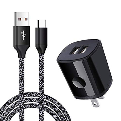 Fast Charging Charger Cable for Samsung Galaxy A17 A11 A01 A21 A51 A71 A16 - color: Black