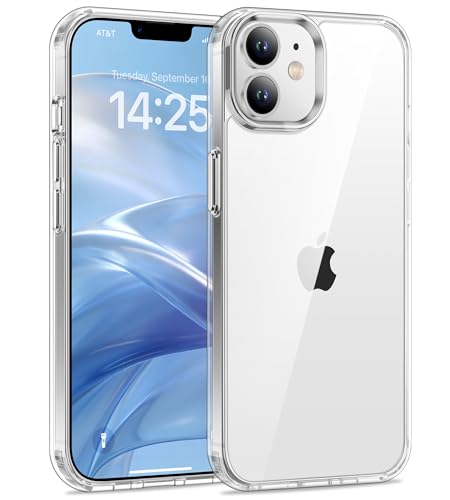 USLAI Case for iPhone 12 and iPhone 12 Pro, Anti-Yellowing, Crystal Clear Back, Shockproof & Military‑Grade Drop Protection - Transparent - color: Clear, size: iPhone 12/12 Pro