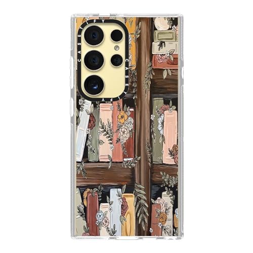 CASETiFY for Galaxy S24 Ultra Case - Impact Clear | Not Yellowing | 6.6 ft. Drop Protection | Bookshelf Garden by KT's Canvases | Clear - color: Bookshelf Garden by KT's Canvases, size: Galaxy S24 Ultra