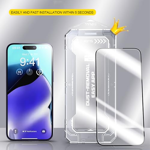 Smoothshield 2 Packs – Tempered Glass Screen Protector with Anti-Scratch Anti-Fingerprint Privacy & Auto Dust-Free Install, 9 H Surface Hardness, Bubble Free (Privacy 1 Pack,16) - color: Privacy 1 Pack, size: 16