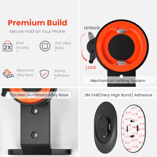 Out-Front Aluminum Bike Phone Mount for MTB Road Gravel E-bike with Go-Pro - style: Dual-Clip Combo Mount