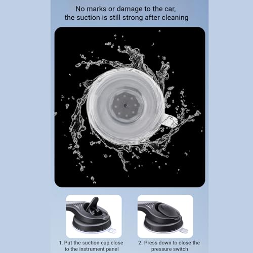 Suction Cup-Type Center Console Navigation Bracket, 360° Rotating Hands-Free Car Mobile Phone Mount, Automobile Cell Phone Holder Car for Dashboard Windshield Vent Fit for All Smartphones
