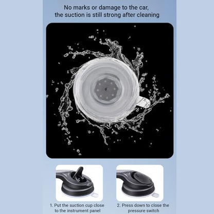 Suction Cup-Type Center Console Navigation Bracket, 360° Rotating Hands-Free Car Mobile Phone Mount, Automobile Cell Phone Holder Car for Dashboard Windshield Vent Fit for All Smartphones
