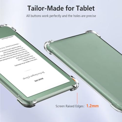 Clear Case for 6" All-New Kindle 11th Generation 2022 & 2024 Release, Slim Flexible Transparent TPU Silicone Cover, Airbag Shockproof Anti-Yellow Anti-Scratch Protective E-Reader Case - size: 6" Kindle 11th Generation 2024/2022