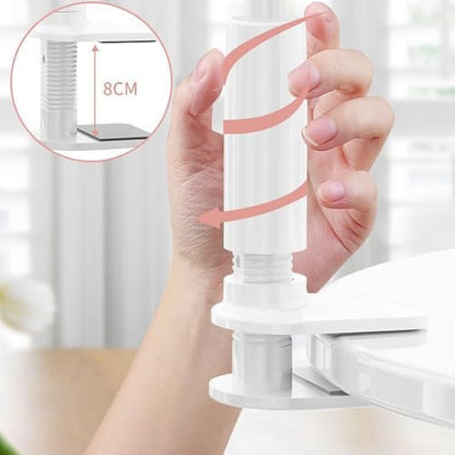 Bedside Phone Holder Clip Multifunctional Adjustable - color: White