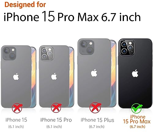 I-MGAE-IN-AR Phone Hard Case 6.7 inch Compatible with iPhone 15 Pro Max Case 2023 Release Slim Cystal Clear Holographic White Cloud Women Girls, Hard PC Shockproof Protective Design - color: Iridescent cloud, size: iPhone 15 Pro Max