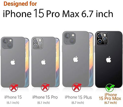 I-MGAE-IN-AR Phone Hard Case 6.7 inch Compatible with iPhone 15 Pro Max Case 2023 Release Slim Cystal Clear Holographic White Cloud Women Girls, Hard PC Shockproof Protective Design - color: Iridescent cloud, size: iPhone 15 Pro Max