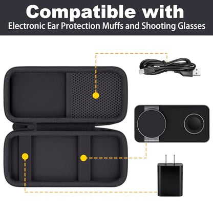 Hard Travel Case for UEQ/VBA/KEEPRO 3 in 1 Wireless Charging Station - color: Black Case