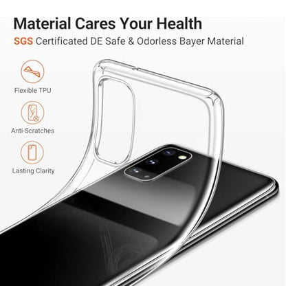 Phone Case for TCL K70 5G (6.80"), Clear Shockproof Soft Silicone Cover [Ultra-Thin ] [Anti-Yellowing] Flexible TPU Bumper Shell for TCL K70 5G - Clear