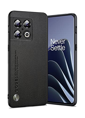 for OnePlus 10 Pro Case 5G, Soft TPU Artificial Leather Back, Extremely Light Ultra-Light Cover, Anti-Fingerprint-Scratch Camera Protection Phone Case for Oneplus 10 Pro (Black) - color: Black, size: OnePlus 10 Pro