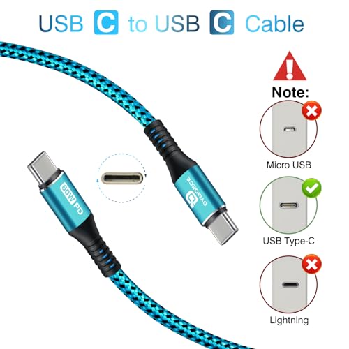USB C to USB C Cable 60W Fast Charging C Cord 5Pack 6FT