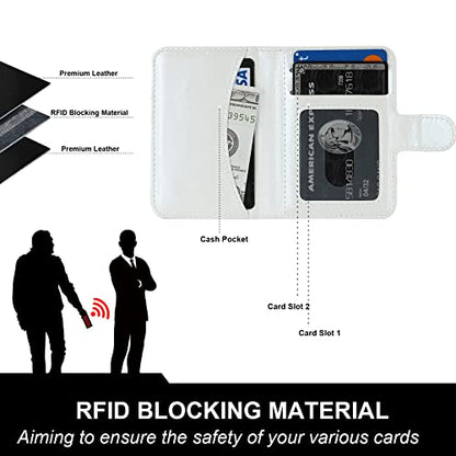 Bocasal for MagSafe Card Wallet for iPhone, White - color: White
