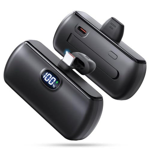 [2-Pack]Portable Charger USB C for iPhone 18/17/16/15 Series,Black&Black - color: Black&Black