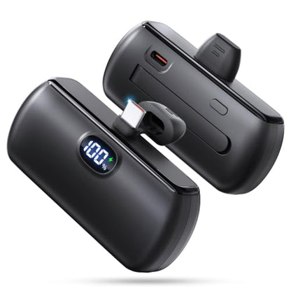 [2-Pack]Portable Charger USB C for iPhone 18/17/16/15 Series,Black&Black - color: Black&Black