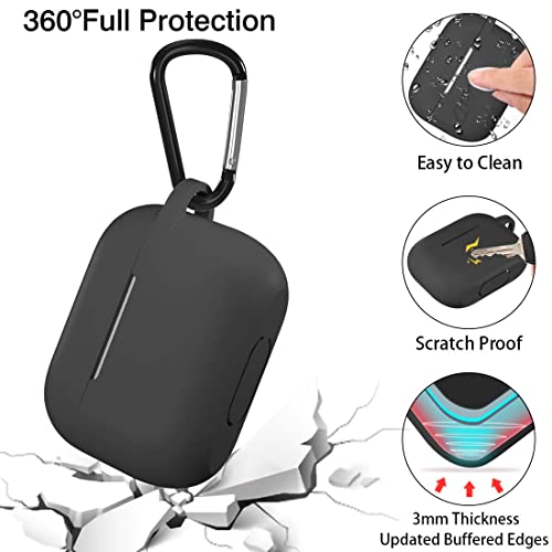 Lerobo for AirPods Pro 2 Case with Keychain, Black - color: Black