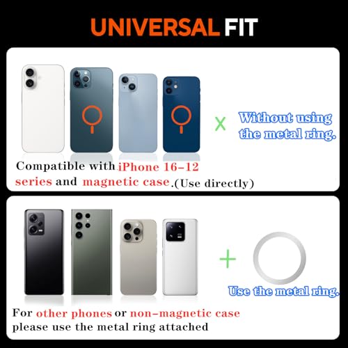 Gym Magnetic Phone Holder for Workout Recording - size: B- Round Phone Holder