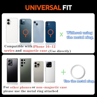 Gym Magnetic Phone Holder for Workout Recording - size: B- Round Phone Holder