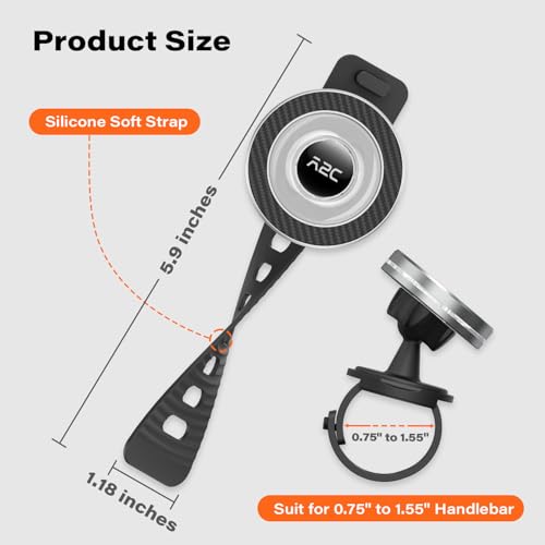 A2C Phone Holder for Peloton Bike, Stroller Phone Holder with Strong Magnet