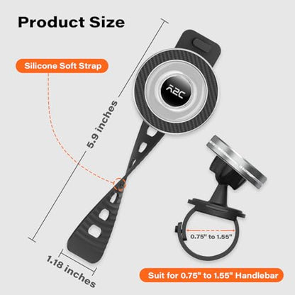 A2C Phone Holder for Peloton Bike, Stroller Phone Holder with Strong Magnet