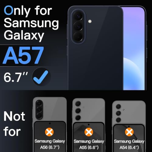 Battery Case for Galaxy A57,12000mAh Portable Protective Smart Wireless Charging Case Support Carplay Compatible with Galaxy A57 (6.7 inches)Rechargeable Extended Battery Charger Cover(Black) - size: for Galaxy A57