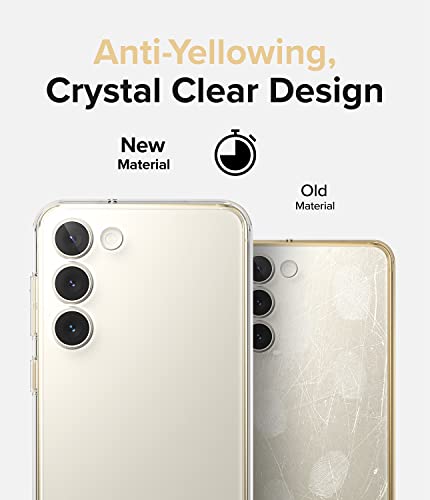 Ringke for Samsung Galaxy S23 Case [Fusion Matte Clear] | Oil & Dirt Resistant, Anti-Fingerprint Technology Prevents Oily Smudges, Frosted Coating Feels Velvety Soft - size: Galaxy S23