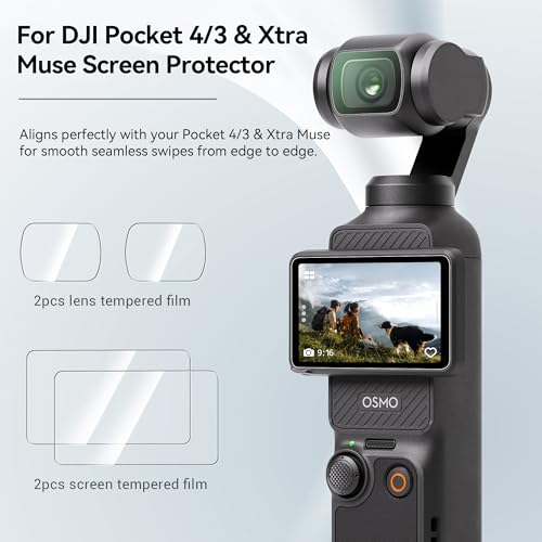 CYNOVA Screen Protector for DJI Osmo Pocket 4 / Osmo Pocket 3 Accessories
