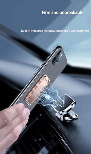 Self-Adhesive Back-Mount 360° Rotatable Phone Ring Kickstand(Amber) - color: Amber