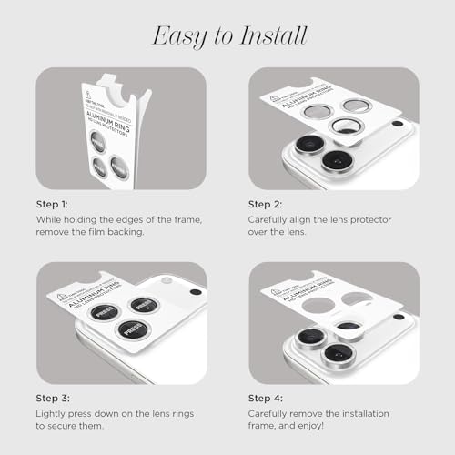 Case-Mate iPhone 17 Pro Max/iPhone 17 Pro Camera Lens Protector - Twinkle - color: Silver - Pro/Pro Max, style: iPhone 17 Pro Max / iPhone 17 Pro