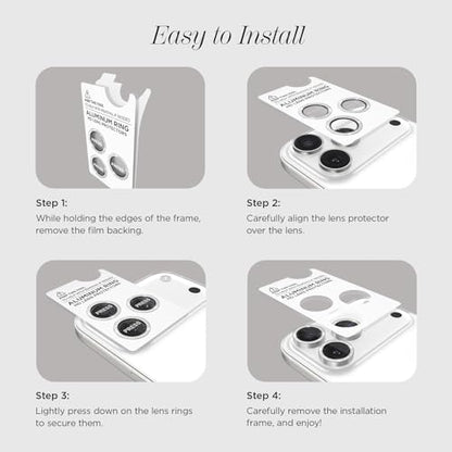Case-Mate iPhone 17 Pro Max/iPhone 17 Pro Camera Lens Protector - Twinkle - color: Silver - Pro/Pro Max, style: iPhone 17 Pro Max / iPhone 17 Pro
