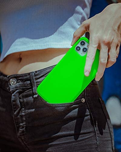 FELONY CASE - iPhone 14 Pro Case - Neon Green Silicone Phone Cover | Liquid Silicone with Anti-Scratch Microfiber Lining, 360° Shockproof Protective Case for Apple iPhone 14 Pro - color: Neon Green, size: iPhone 14 Pro