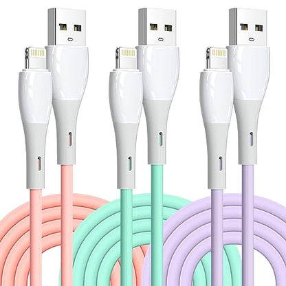 DFLASHS MFi Certified iPhone Charger Cable 3-Pack iPhone Cable 3FT Lightning Cable for iPhone14/13/12/11 Pro Max/Mini/XS MAX/XR/XS/X/8/7/Plus/6 iPad and More 3FT