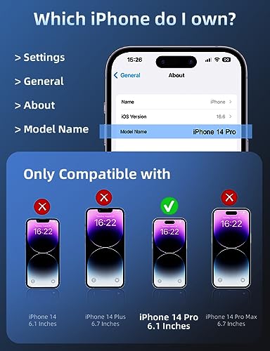 ruwa Privacy Screen Protector for iPhone 14 Pro [3-Pack][6.1 Inch] Anti-Peep Tempered Glass Films with Easy Installation Frame, 9H Hardness, Scratch Resistant, Full Coverage (Only for iPhone 14Pro) - size: for iPhone 14 Pro-6.1 inch 3-Pack