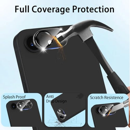(3 Pack) Camera Lens Protector for iPhone 17e / iPhone 16e, Anti Scratch, Bubble Free,Tempered Glass Screen Protecto - color: Clear