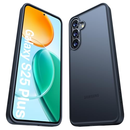 TORRAS Guardian Shockproof for Samsung Galaxy S25 Plus Case, 12FT Military-Grade Protection, Slim Case for Samsung S25 Plus case, Matte Translucent Black, Thin, 6.7'' - color: Black, size: S25 Plus