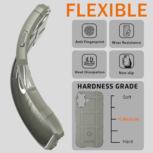 Rugged Shield Case for iPhone 17 (6.3") Compatible with MagSafe, 8ft Military Drop Proof, Wear Resistant Tactical Cover, Light Clay - color: Light Clay-M, size: iPhone 17